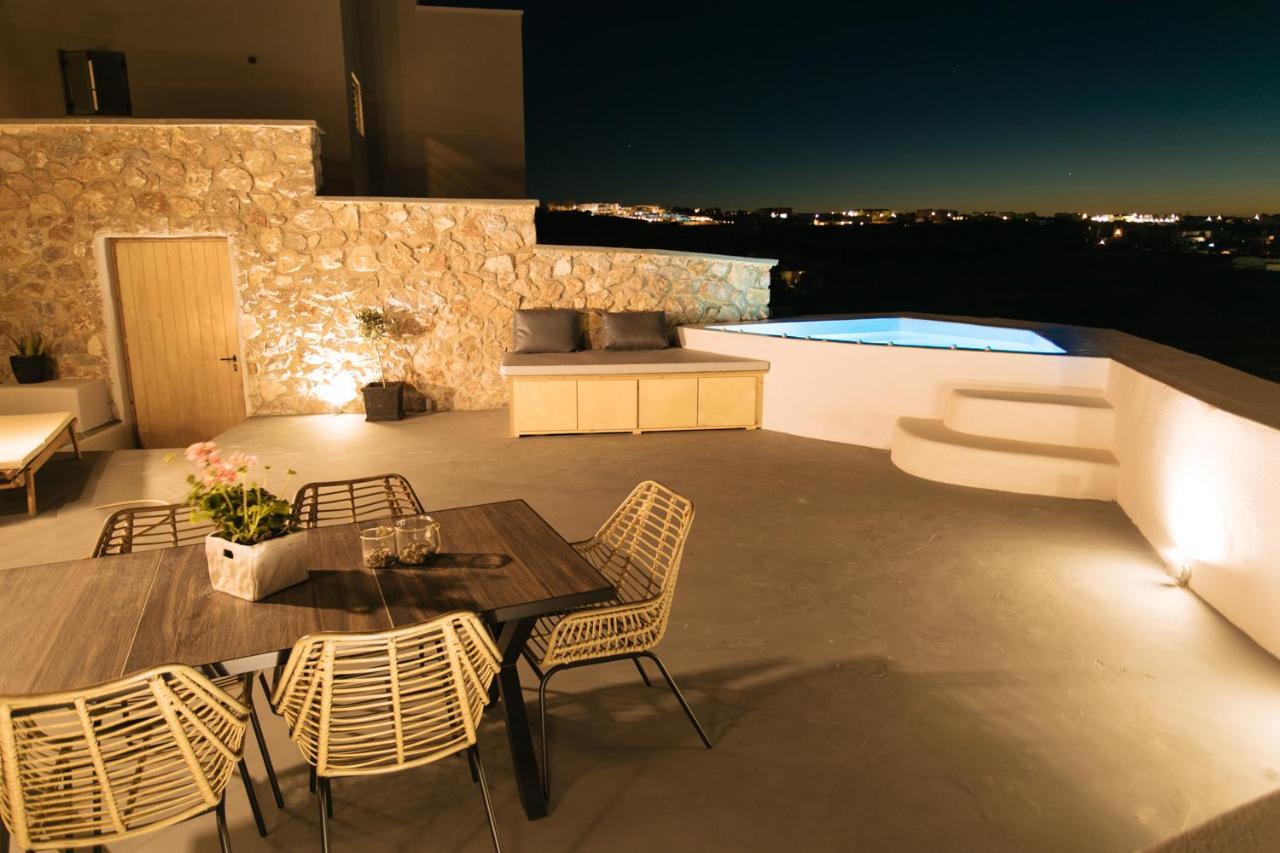 Amer Villa Santorini With Outdoor Hot Tub Vóthon Exterior foto